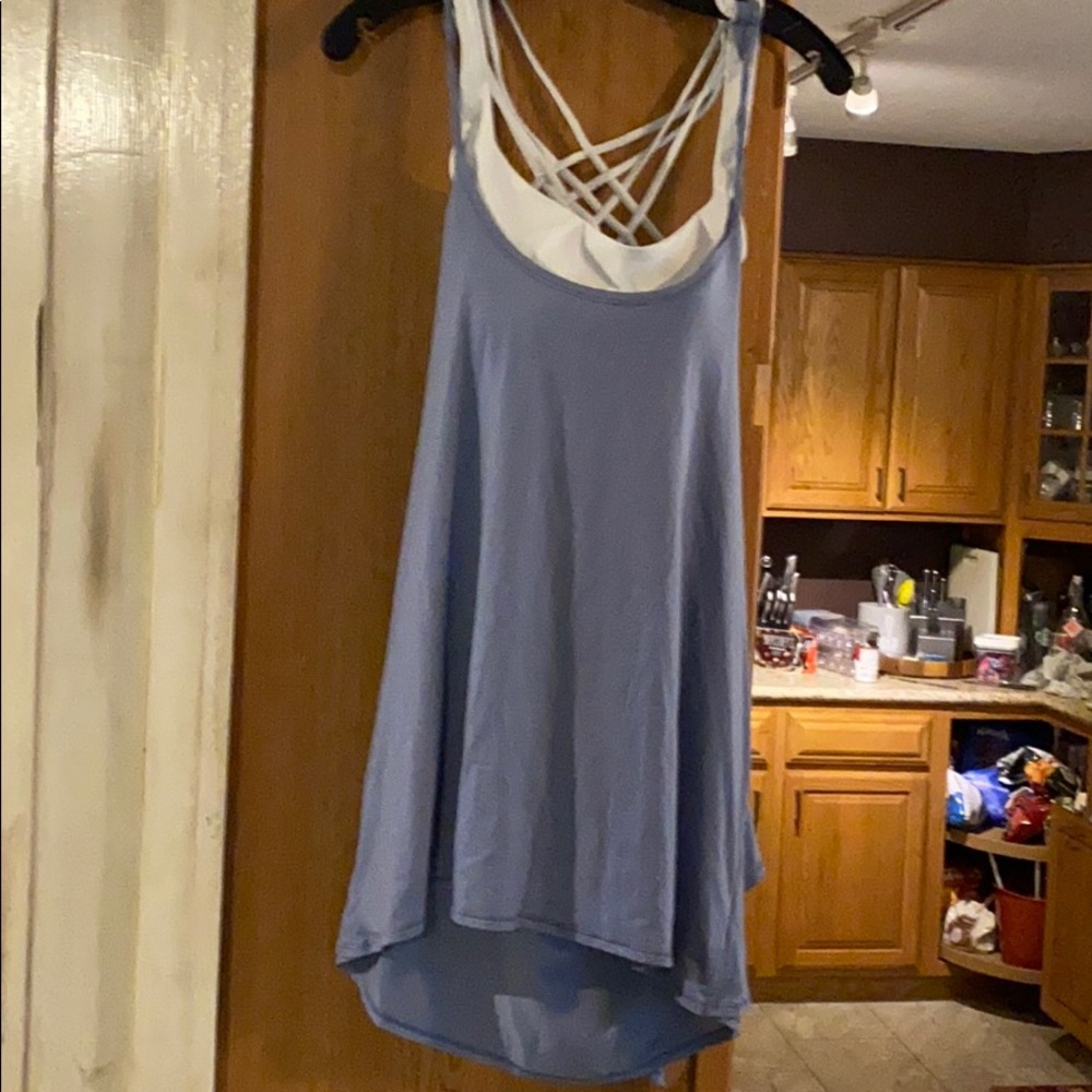 Fun open-back workout tank